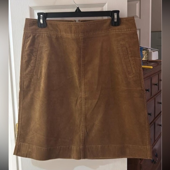 Talbots Corduroy A-Line Stretch Cotton Skirt SZ 10 NEW - Picture 2 of 3